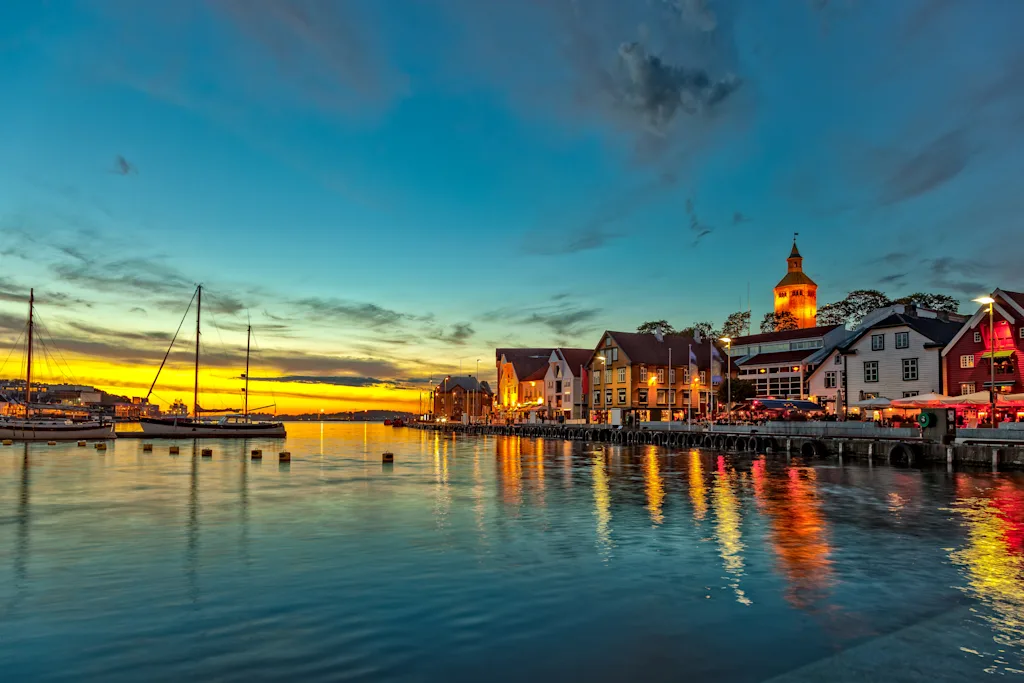 Stavanger at night