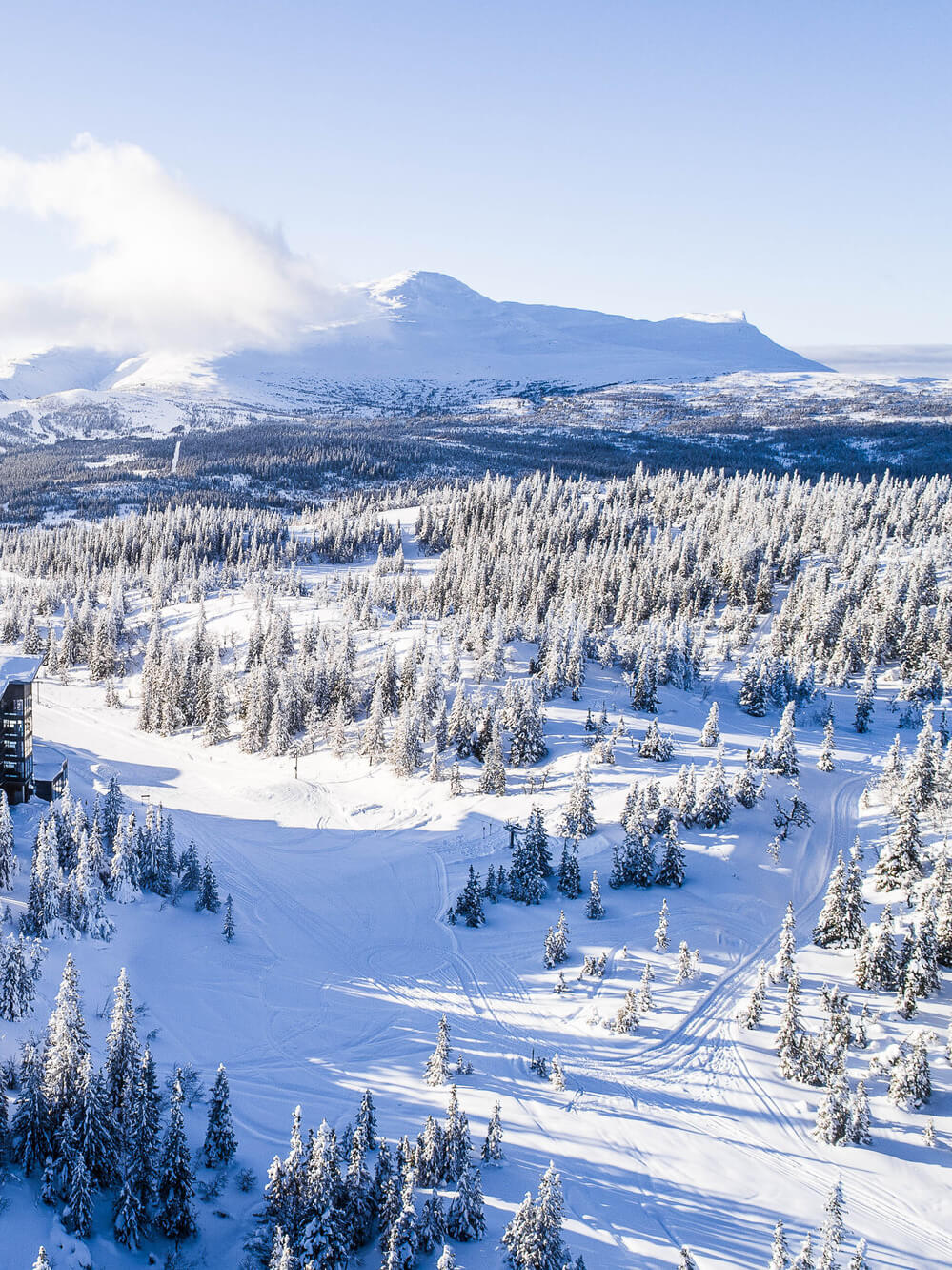 Picture of Åre from above.