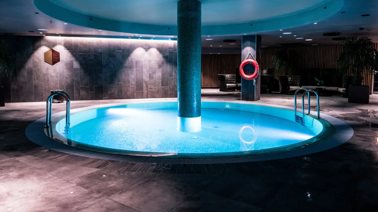 Indoor pool at Clarion Hotel The Hub in Oslo.