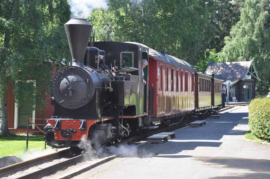 Steam train at Norsk jernbanemuseum Hamar