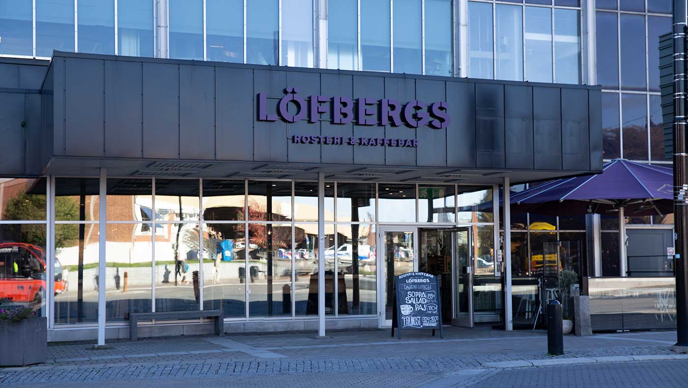 Karlstad - exterior of Löfbergs rosteri och kaffebar