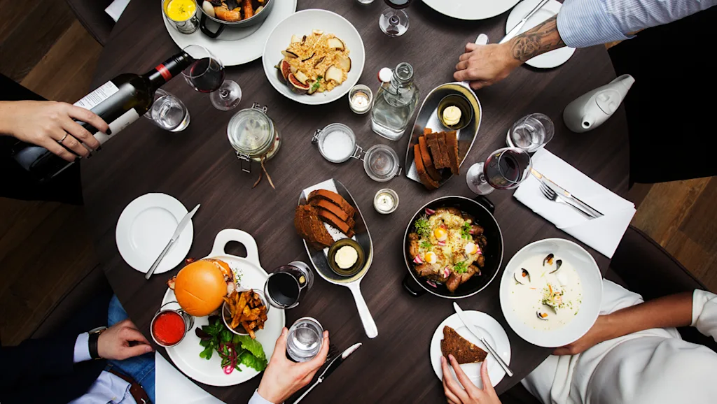 Table at a restaurant