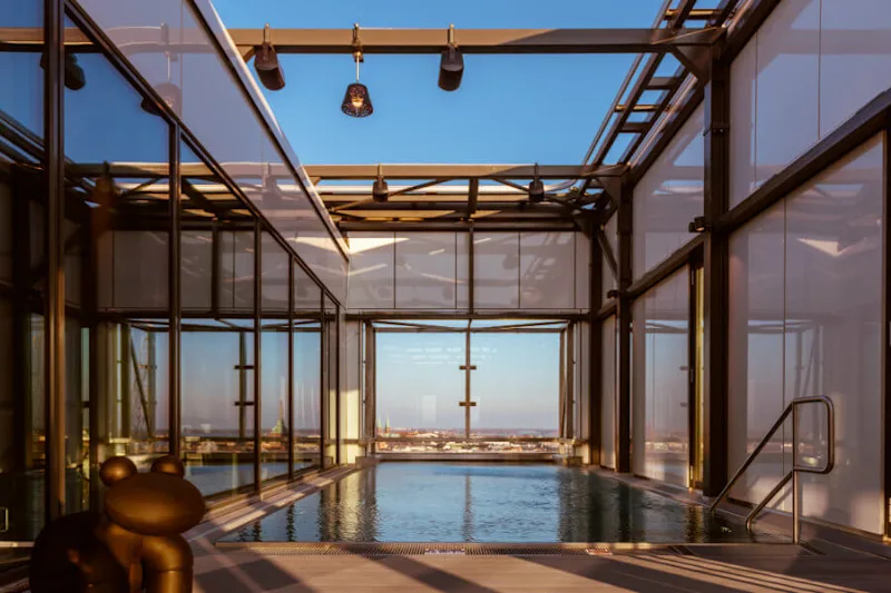 Rooftop pool in Helsinki