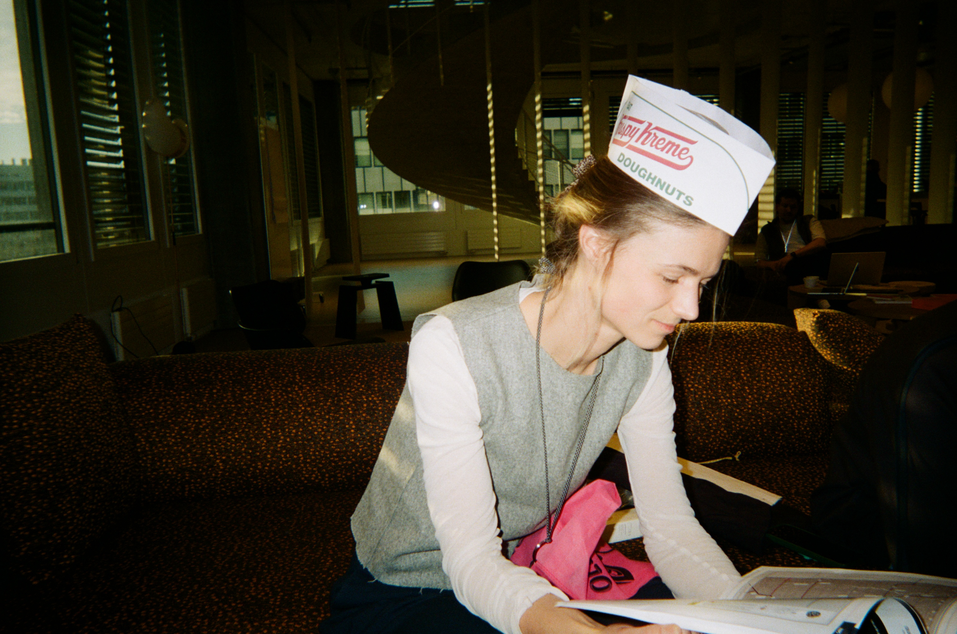 Inside the red box: Eva Krispy Kreme