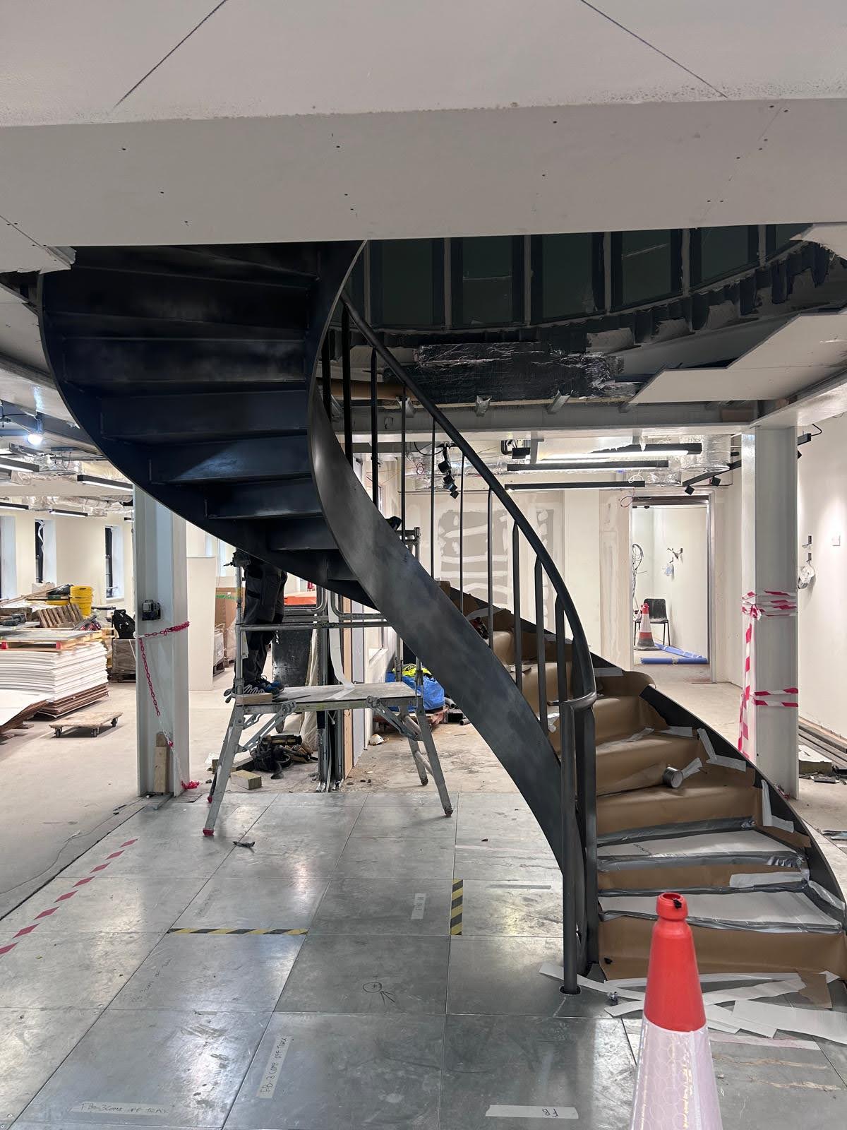 London office - stairs construction