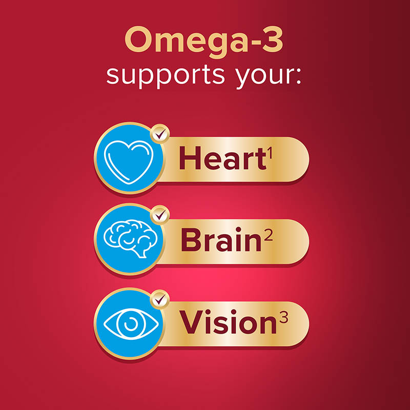Omega-3 supports your heart, brain, vision