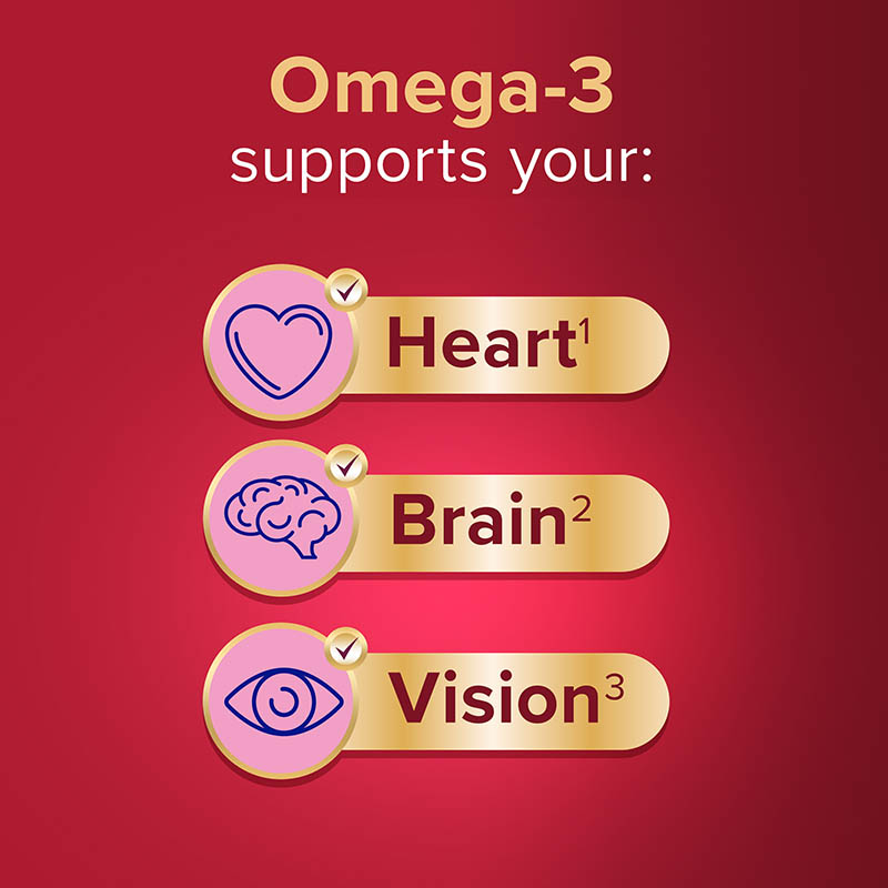 Omega-3 supports your heart, brain, vision