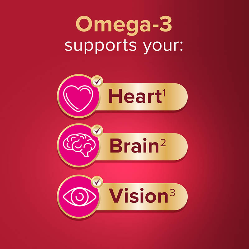 Omega-3 supports your heart, brain, vision