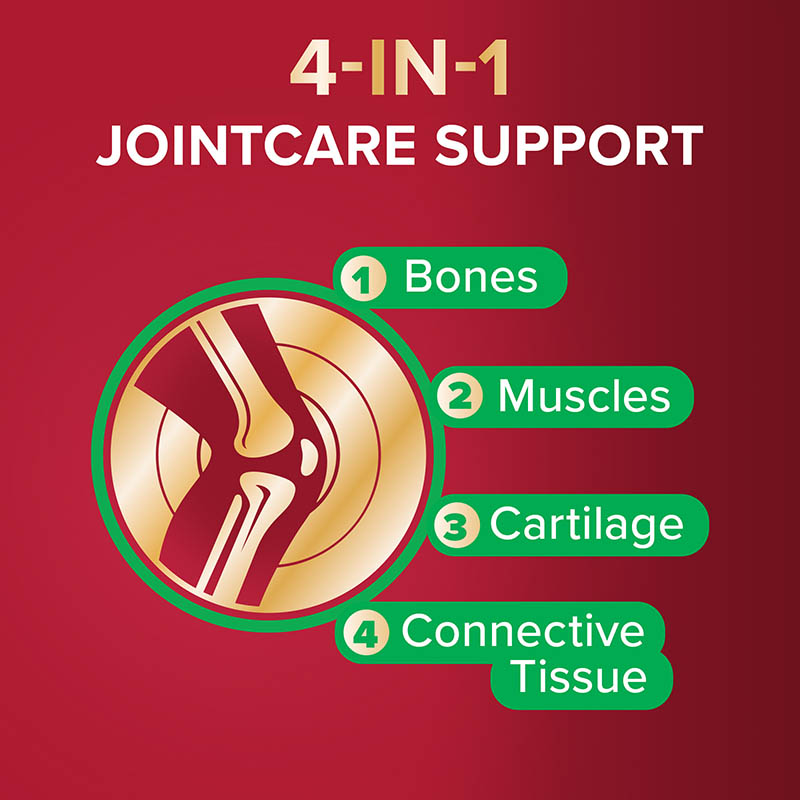 4 in 1 Jointcare support: bones, muscles, cartilage, connective tissue