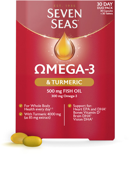 30ct Seven Seas Omega-3 Turmeric