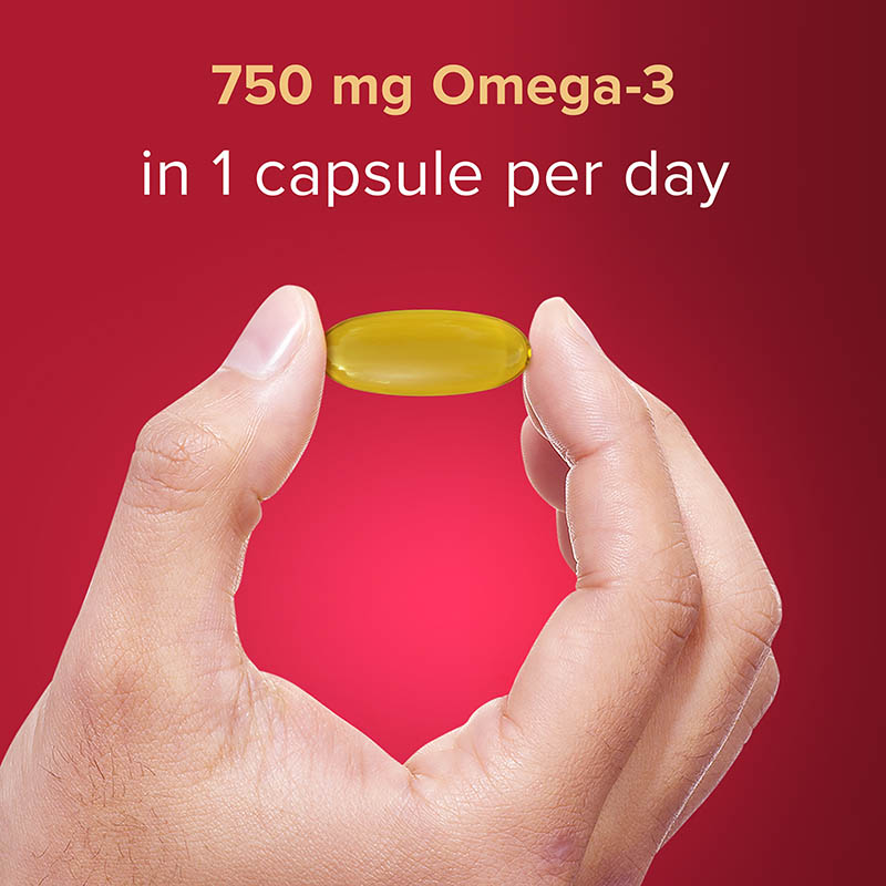 750 mg Omega-3 in 1 capsule per day