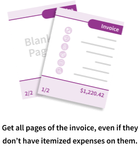 illustration of a vet invoice