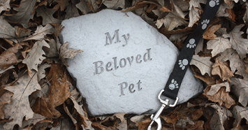 pet burial head stone