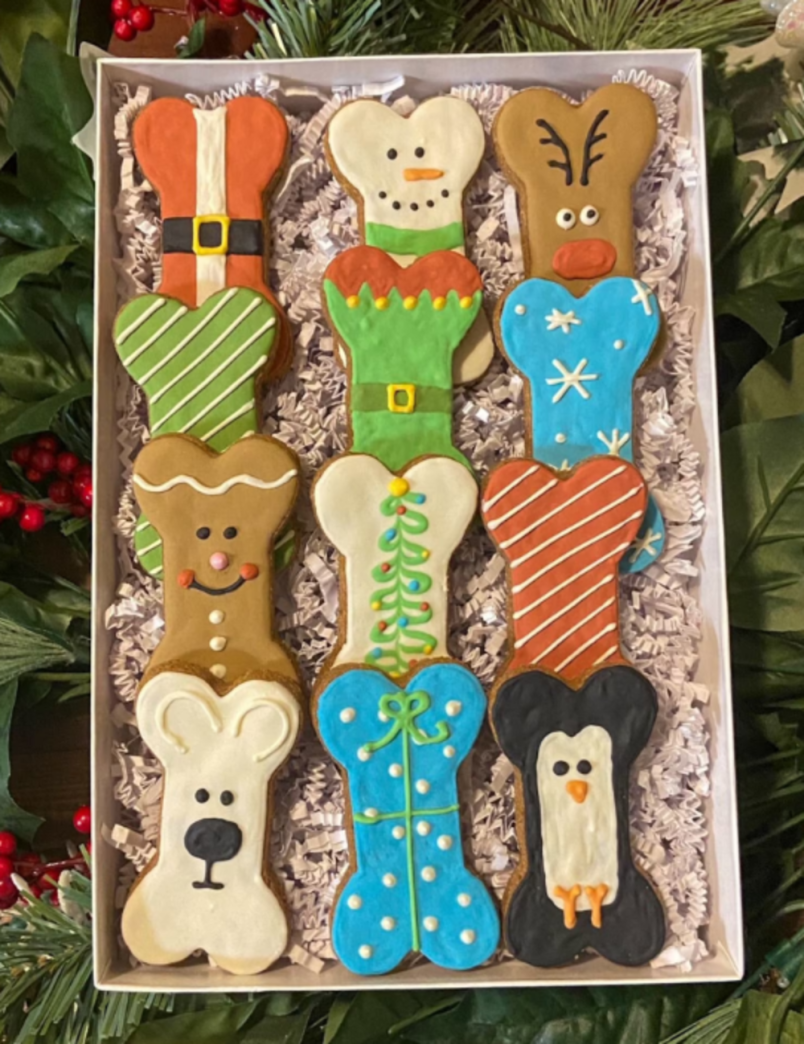 Holiday Cookies dog treat gift idea