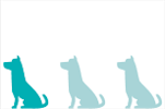 one-in-three dogs illustration