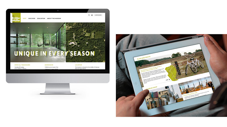 The website helps visitors to prepare their journey to the museum.