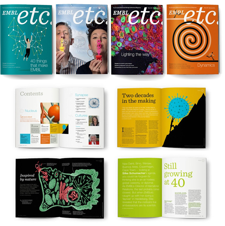 The EMBLetc. newsportal, news.embl.de and the printed magazine