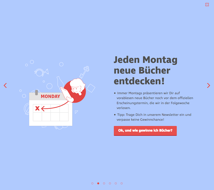 Vorablesen Onboarding Step 2