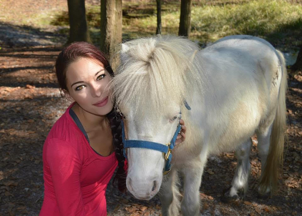Jenna with rescue pony