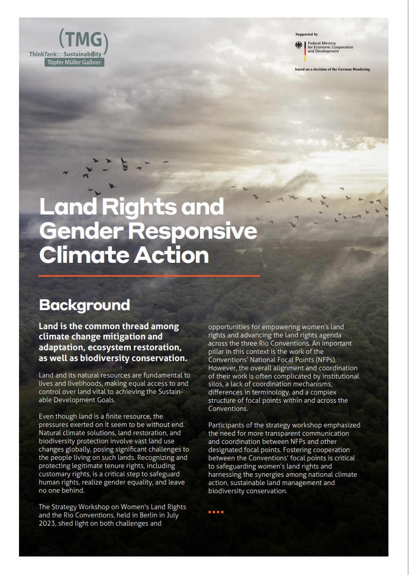 Land Rights and Gender Responsive Climate Action - Africa Climate Week Event