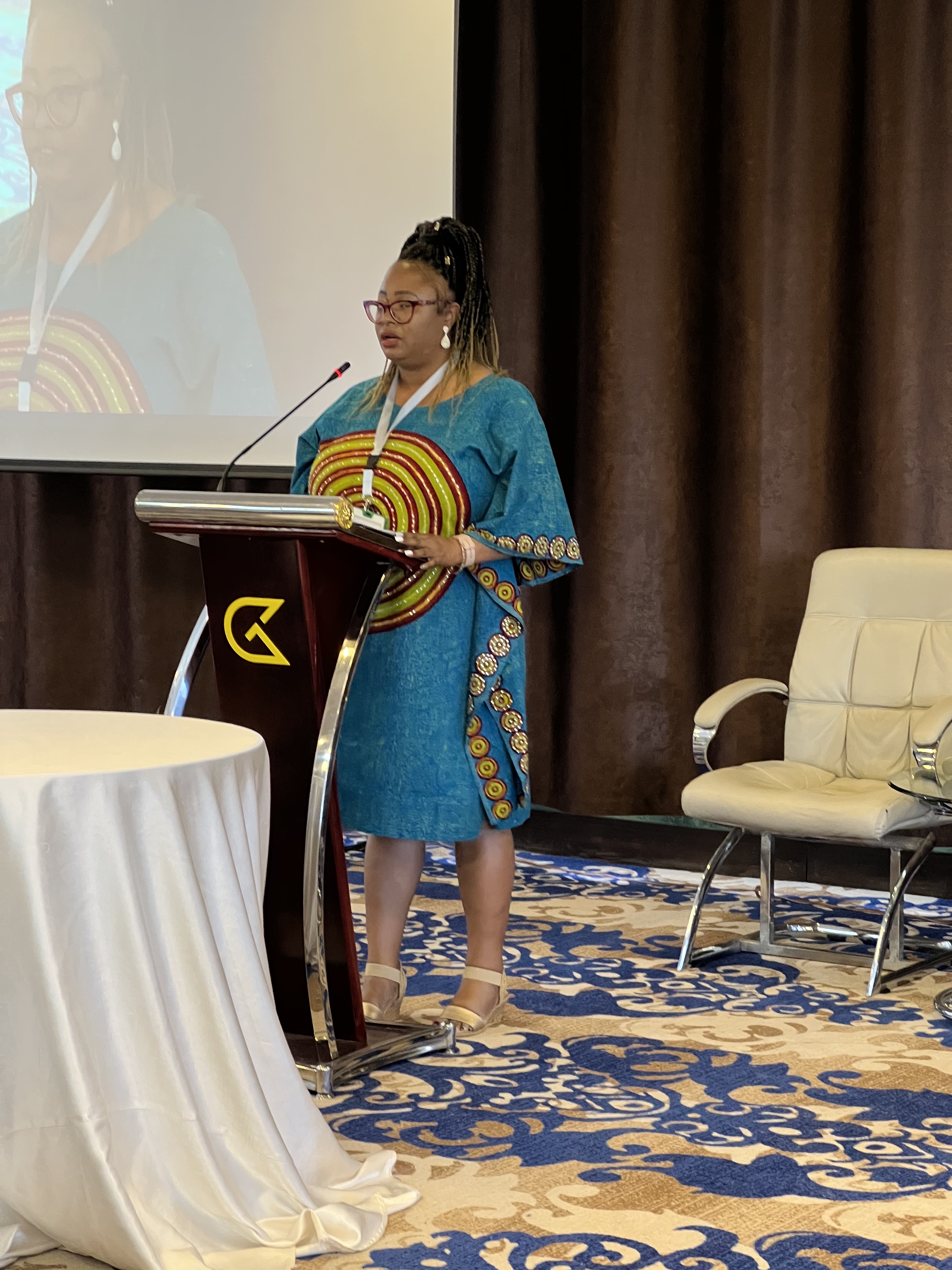 MHRC Executive Director Habiba Osman reads out the joint statement at the close of the public session.