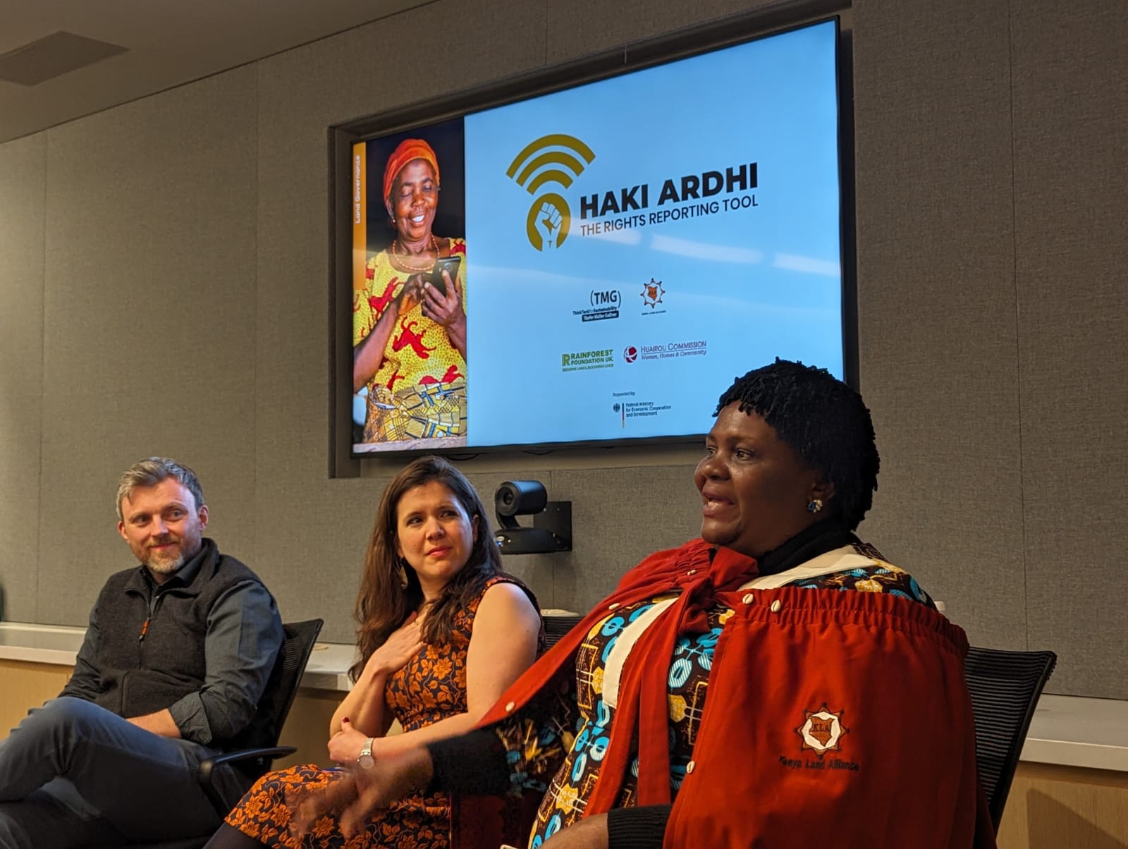 Violet Shivutse, Chair and Africa Regional Representative of the Huairou Commission at CSW’s event organized by UNCDF and UN-Habitat on the power of women’s leadership at community level @TMG Research