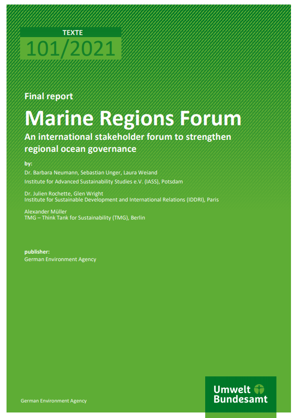 Marine Regions Forum: An international stakeholder forum to strengthen regional ocean governance