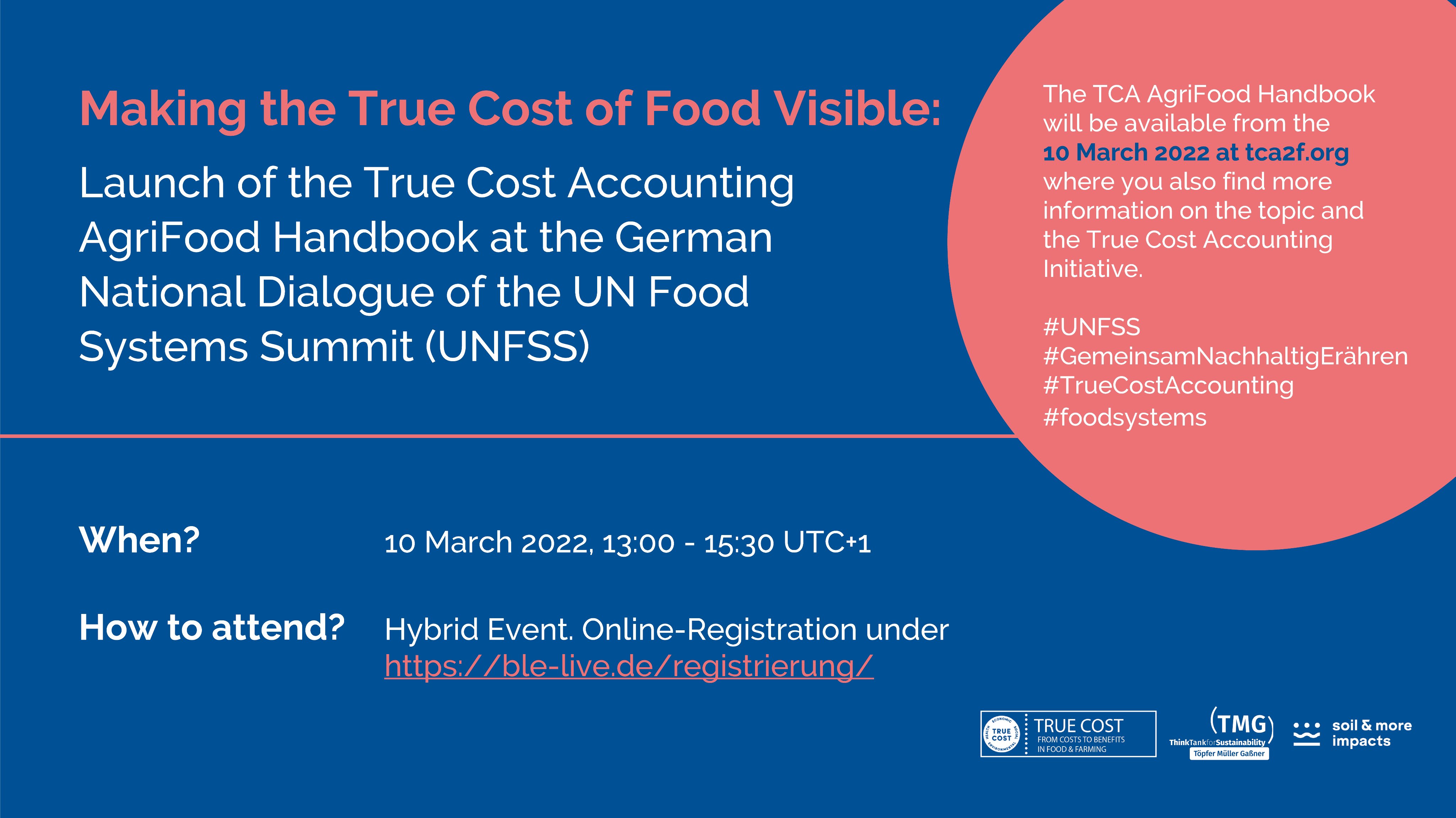 Making True Costs Visible: Launch of True Cost Accounting AgriFood Handbook