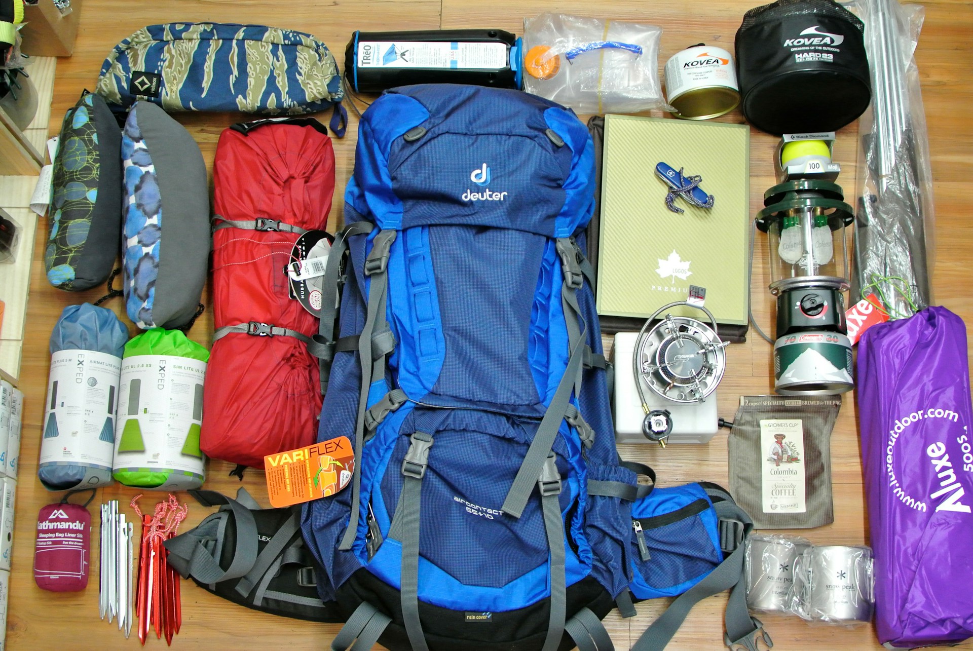 backpacking equipments