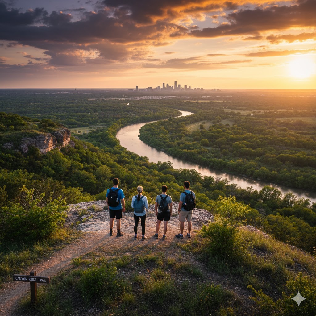 hikers on Canyon Ridge Trail