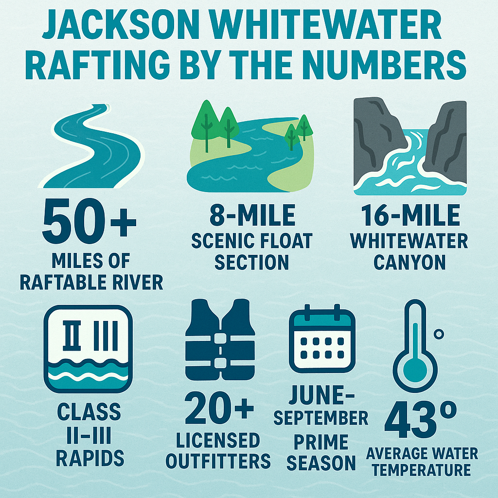 Jackson Whitewater Rafting by the Numbers