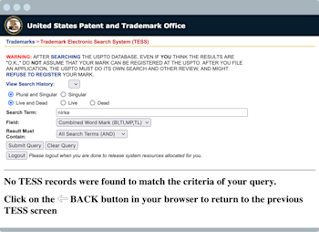 Government trademark search