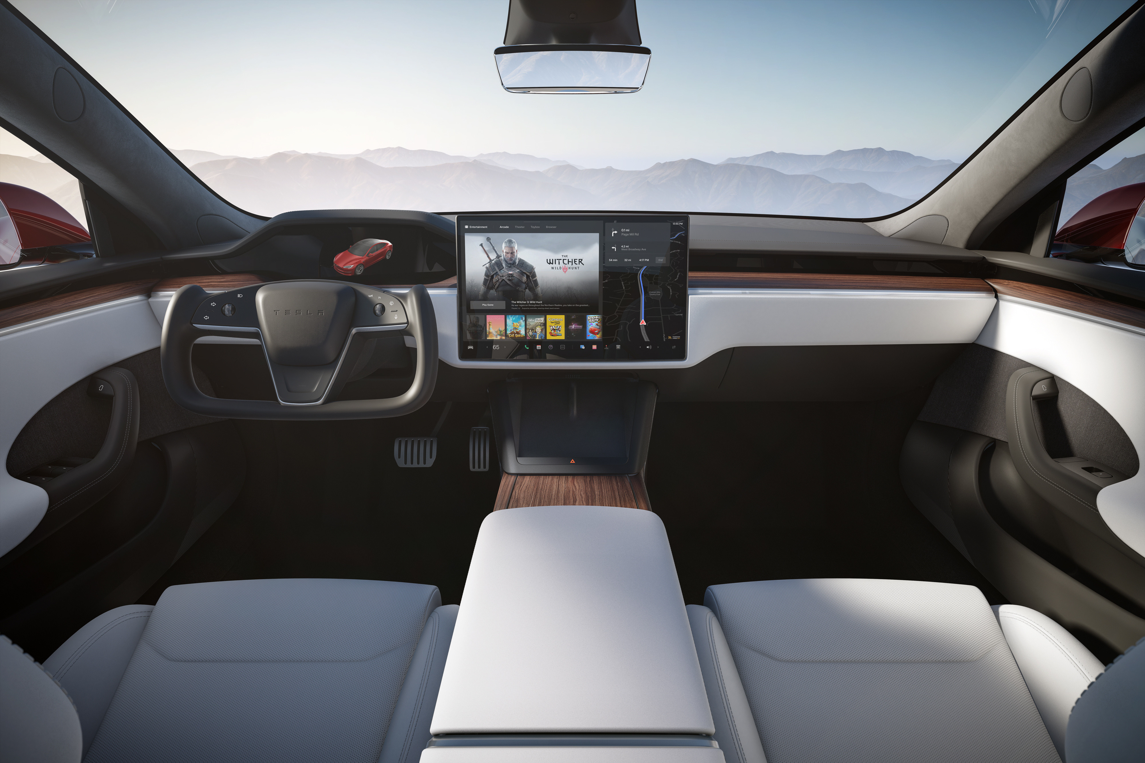 Tesla Model S Interior 