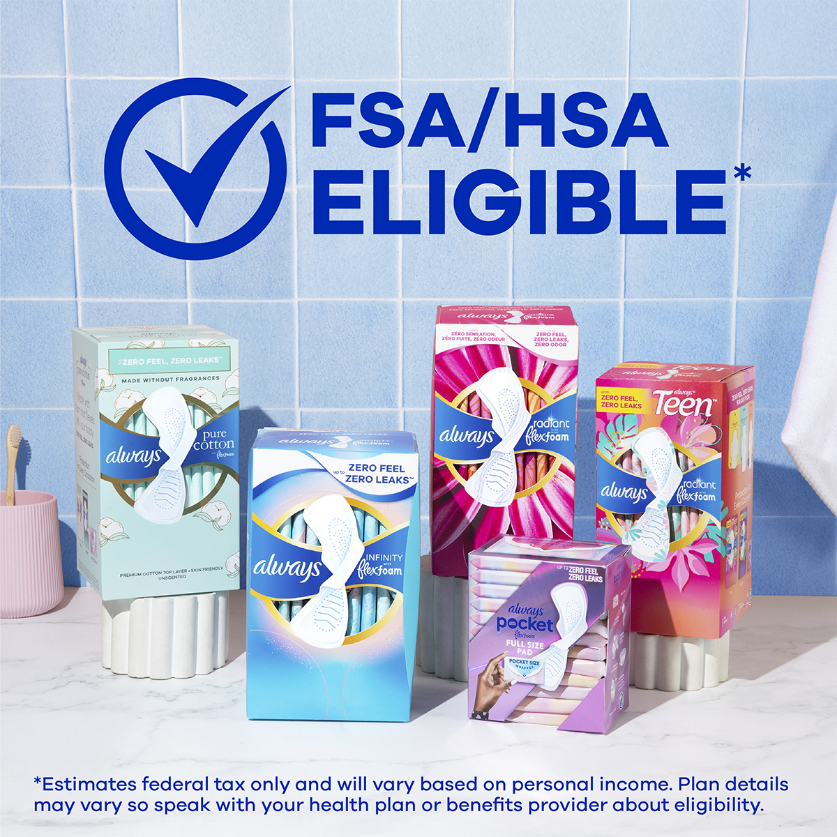 Always Infinity FlexFoam Pads are FSA/HSA Eligible.