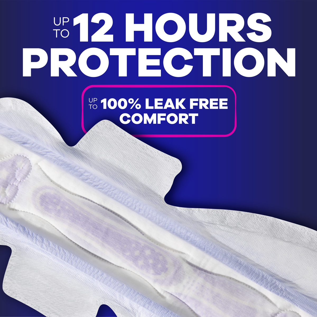 Always Maxi size 6 provides up to 12 hours protection for up to 100% leak free comfort. Features Maxi size 6 pad.