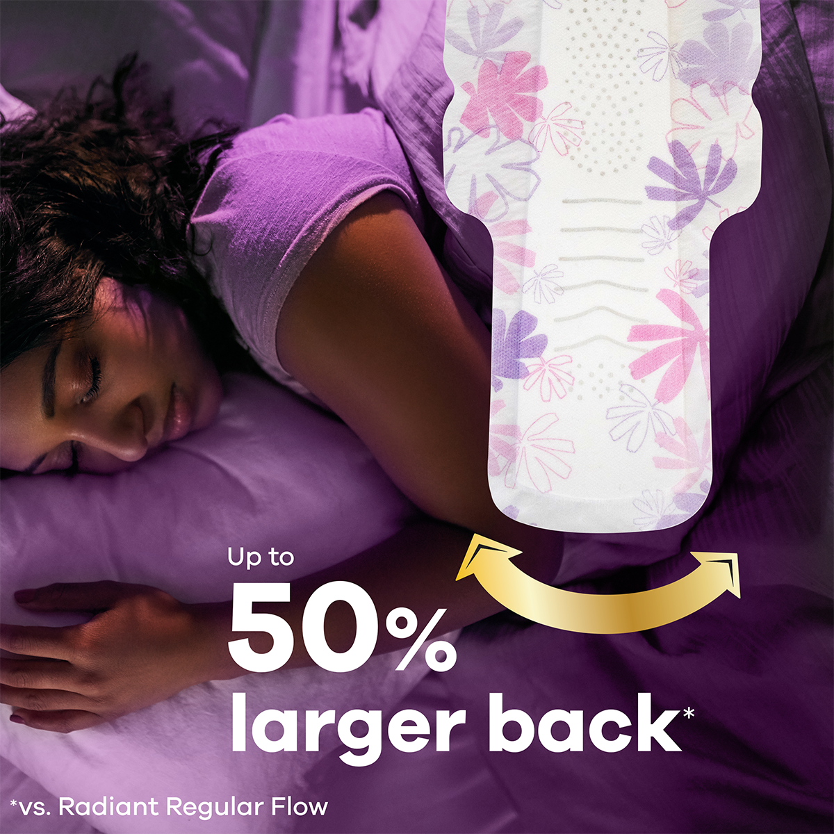Up to 50% larger back Night