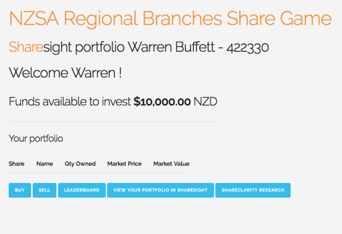 NZSA Share Game 2019 - 1