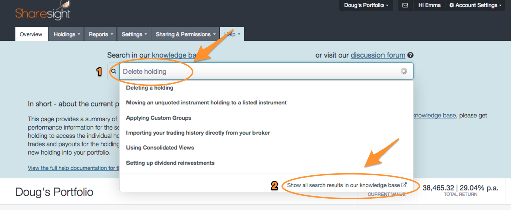 How to get help - screenshot 2