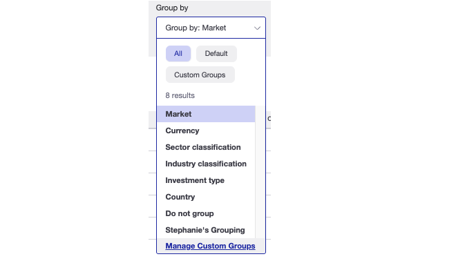 historical cost report groupings
