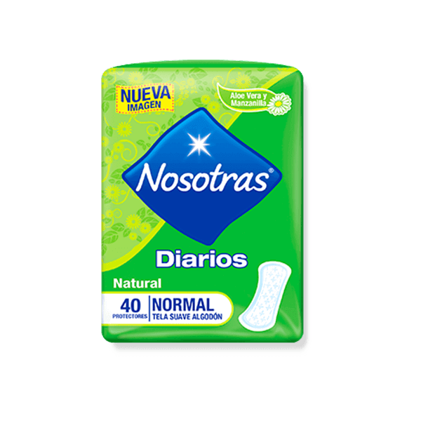 Protectores Nosotras Diarios Natural Normal Tela Suave