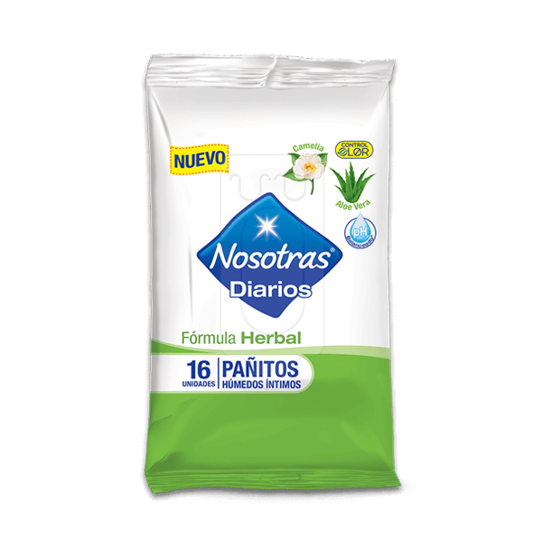 Pañitos Húmedos Íntimos Nosotras Herbal Perú