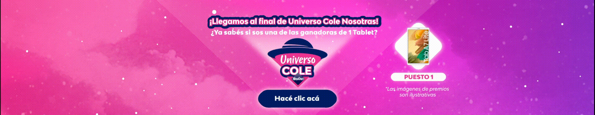 Banner Ganadoras Universo Cole