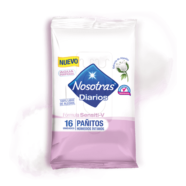 Pañitos Húmedos Íntimos Nosotras Sensiti-V Ecuador