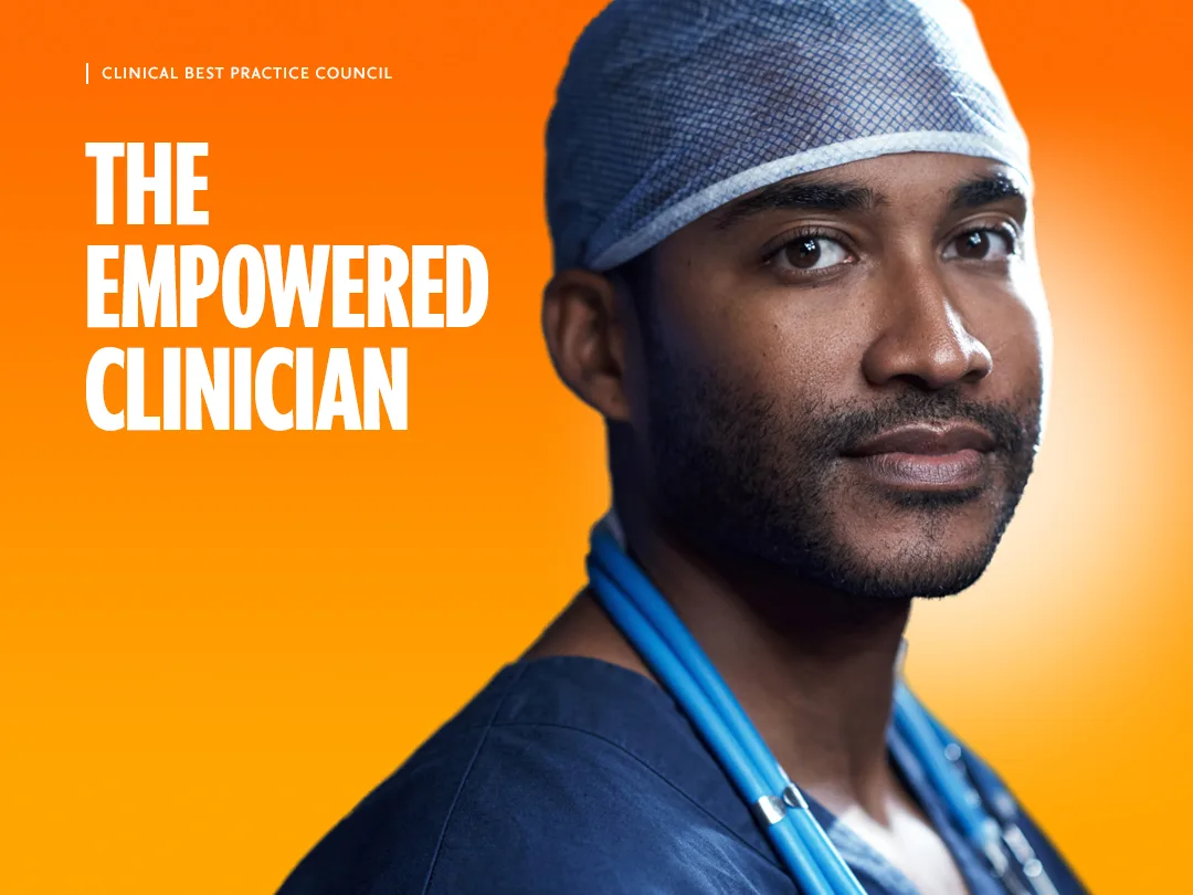 African american doctor with title the empowered clinician