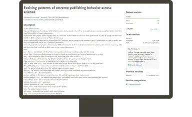 Screenshot of data example
