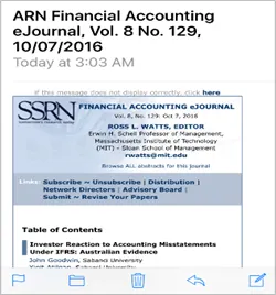ARN Financial Accounting e-Journal