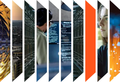 Colourful accordion of various images