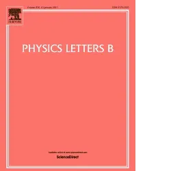 Physics Letters B cover