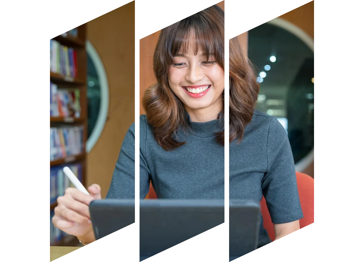 Female businesswoman having an online teleconference meeting on her laptop