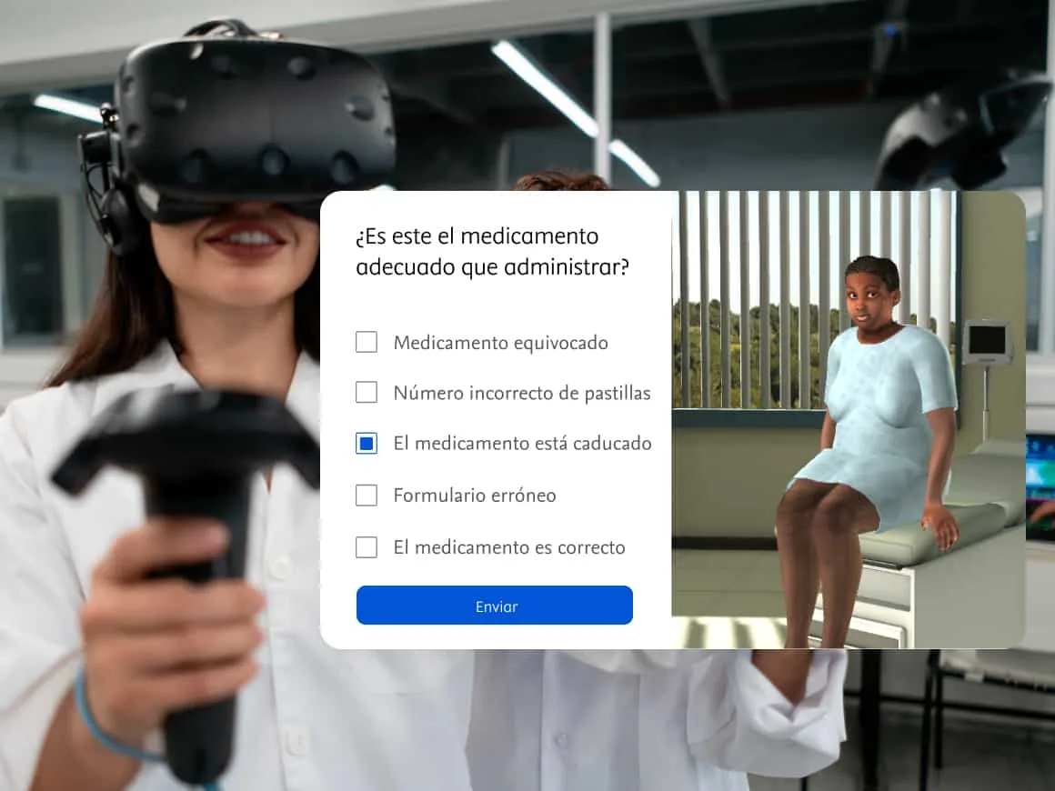 Banco de preguntas de realidad virtual para estudiantes de enfermería